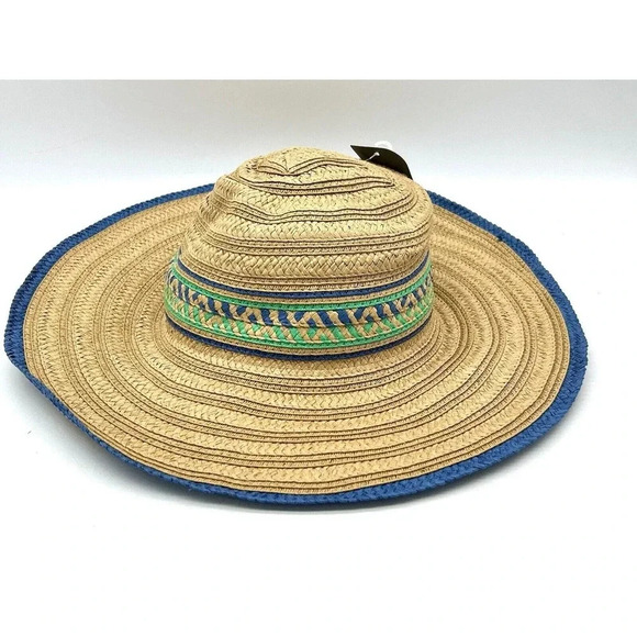 New Pistil Wide Brim Floppy Summer Straw Sun Hat Beach Women's Unisex OS NWT - Picture 10 of 13